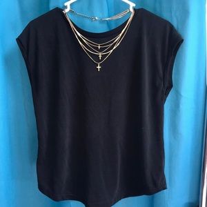 Black Open Back Forever 21 Shirt